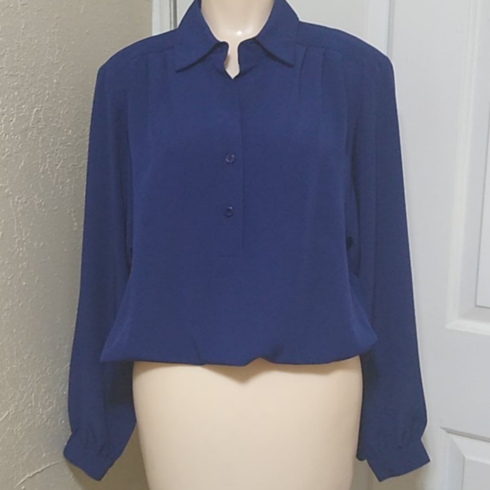 Da-Rue Dressy 2 Button Down Longsleeve Blouse